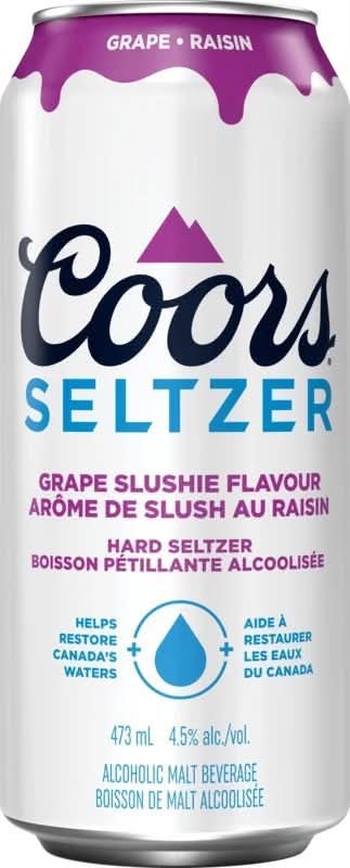 Coors Seltzer Slushie Grape 473Ml