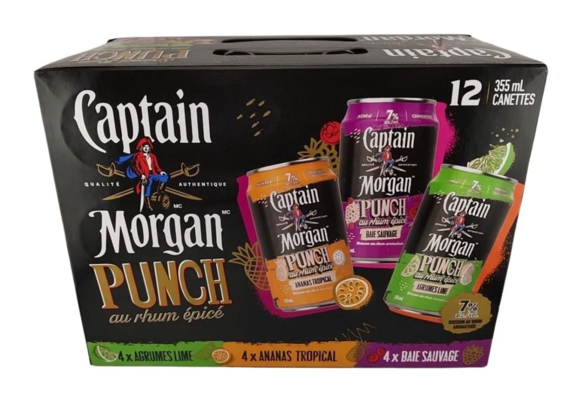Captain Morgan Rum Punch Variety 12 Pack 7%