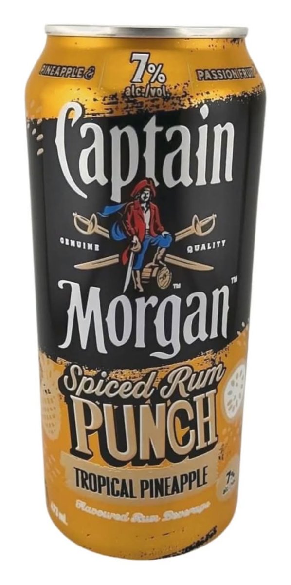 Captain Morgan Spiced Rum Punch Tropical 473Ml