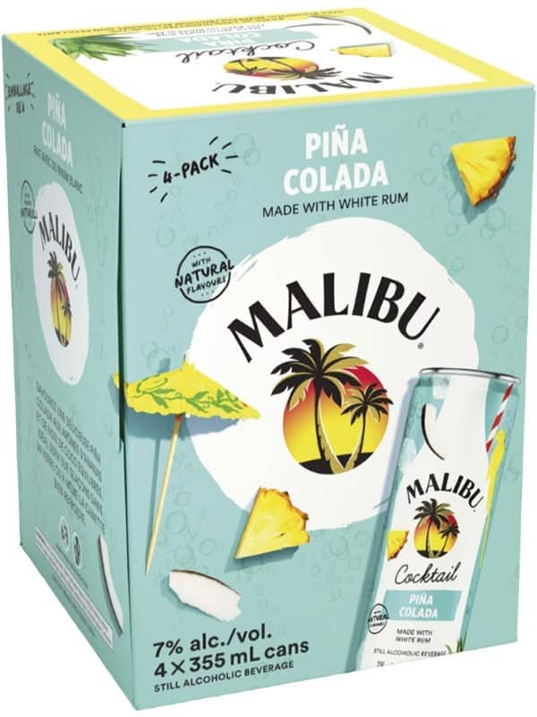 Malibu Pina Colada 4Pk