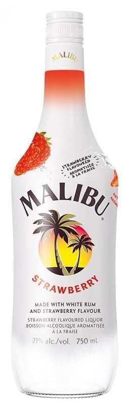 Malibu White Rum, Strawberry (750 Ml)
