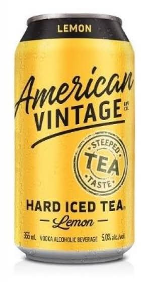 American Vintage Hard Iced Tea, Lemon (6 X 355 Ml)