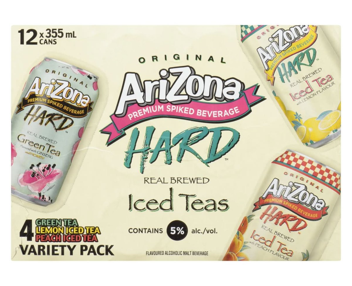 Arizona Hard Iced Tea Variety Pack (12 X 355 Ml)