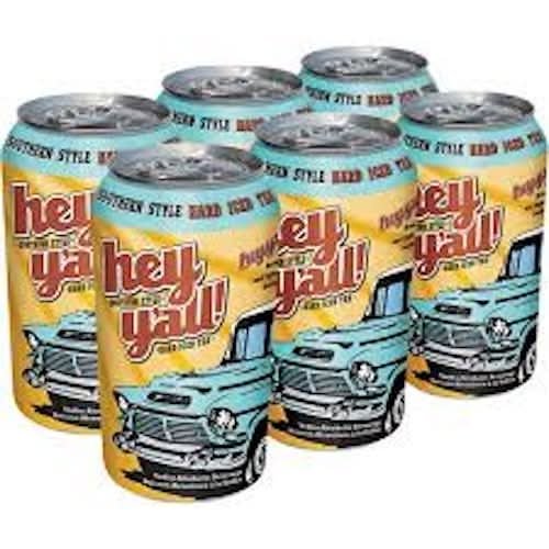 Hey Y'All Southern Tea Southern Style Hard Iced Tea (6 X 341 Ml)