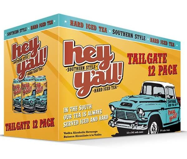 Hey Y'All Tailgate Hard Iced Tea12 Pack