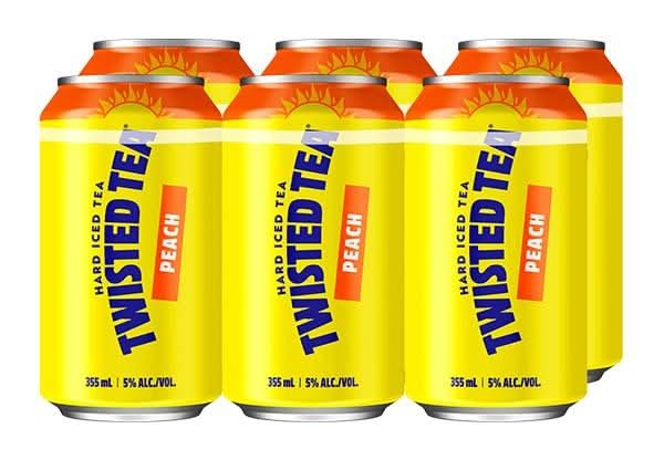 Twisted Tea Peach Iced Tea 6Pkc