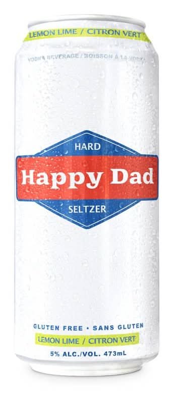 Happy Dad Hard Seltzer Lemon Lime 473 Ml