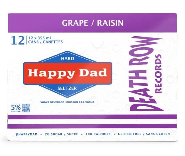 Happy Dad Hard Seltzer Vodka, Grape (12 X 355 Ml)