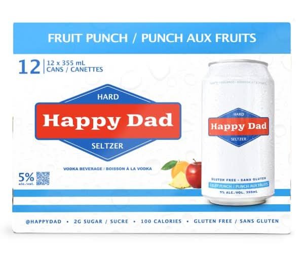 Happy Dad Hard Seltzer, Fruit Punch (12 X 0.35 L)