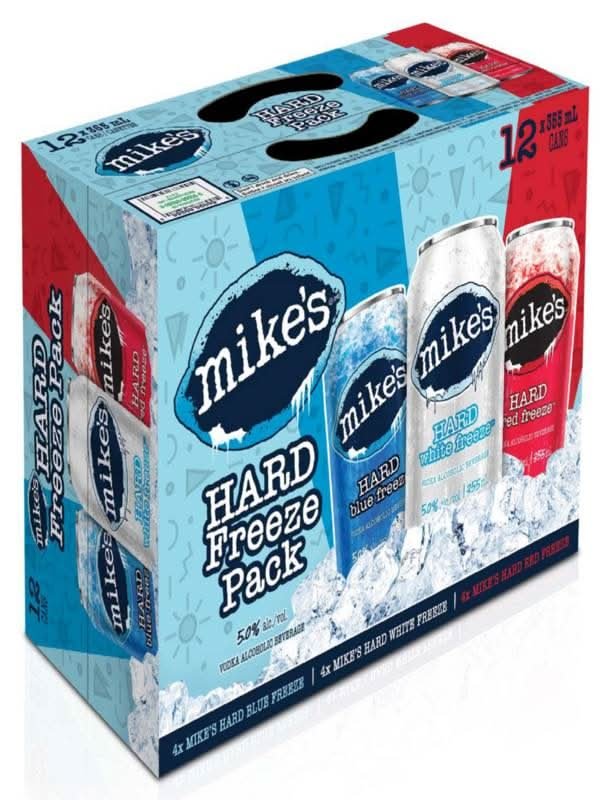 Mike'S Hard Freeze Mix Variety Pack, Blue-White-Red (12 X 355 Ml)
