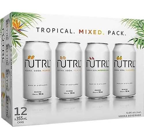 Nutrl Vodka Soda Tropical Mix 12Pk