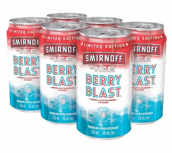Smirnoff Ice Berry Blast 6 Can