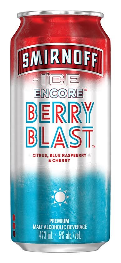 Smirnoff Ice Encore Berry Blast Cocktail, Assorted (473 Ml)
