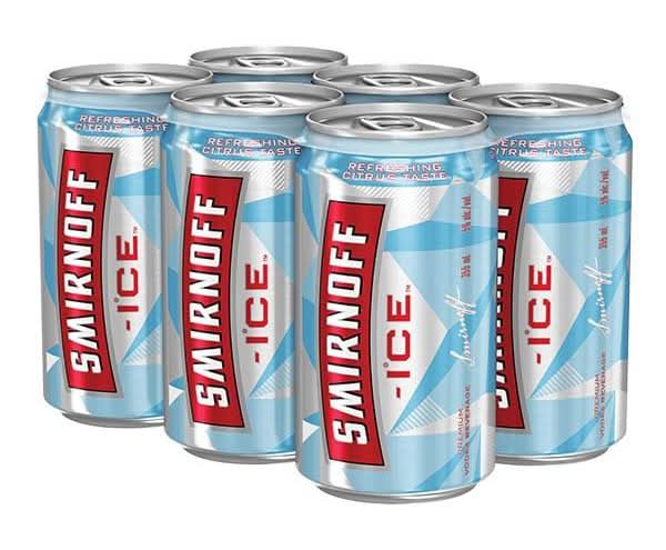 Smirnoff Premium Vodka Coolers (6 X 355 Ml)