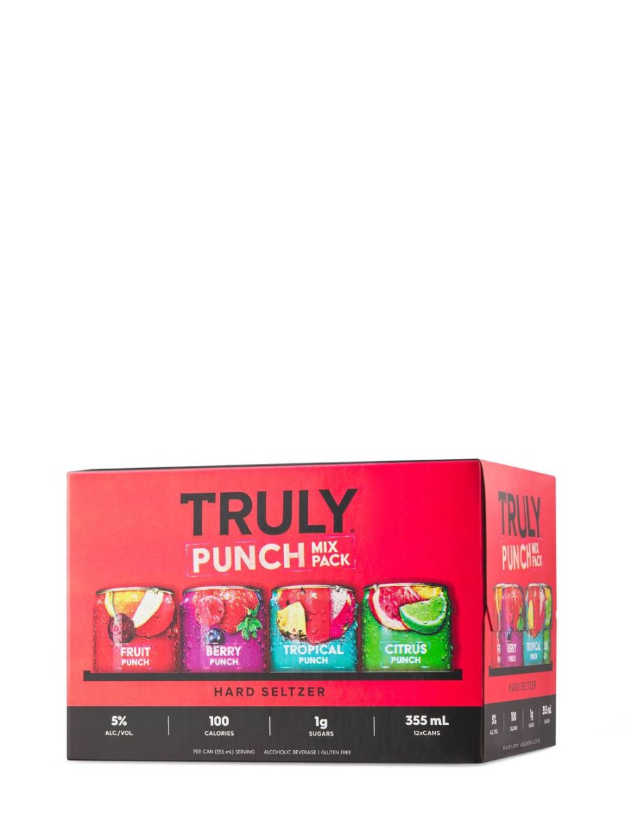 Truly Punch Mix Hard Seltzer Pack, Fruit-Berry-Tropical-Citrus (12 X 355 Ml)