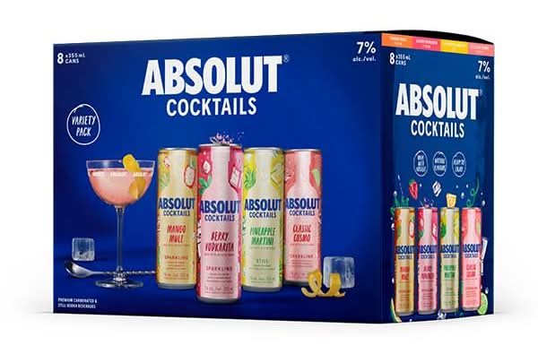 Absolut Cocktails Mix 8Pk 7%