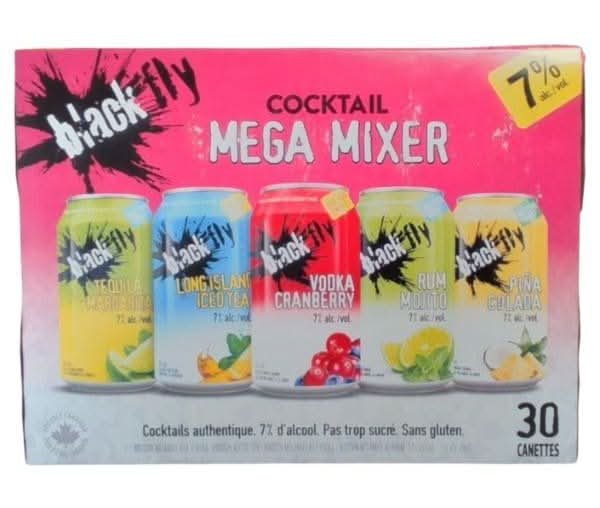 Black Fly Classic Cocktail Mega Mixer, Assorted (30 X 355 Ml)