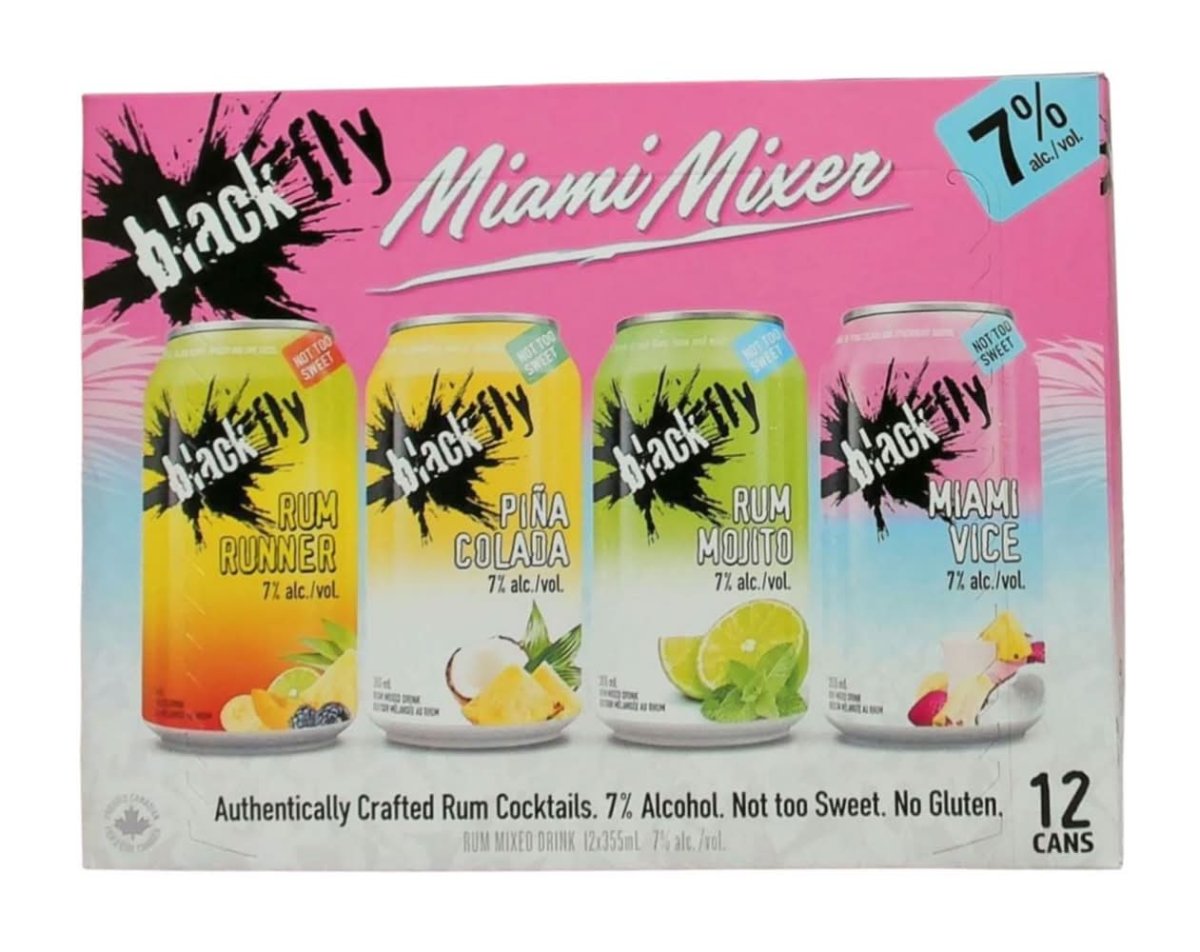 Black Fly Tropical Miami Rum Mixer 12Pk