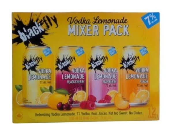 Black Fly Vodka Lemonade Mixer 12Pk