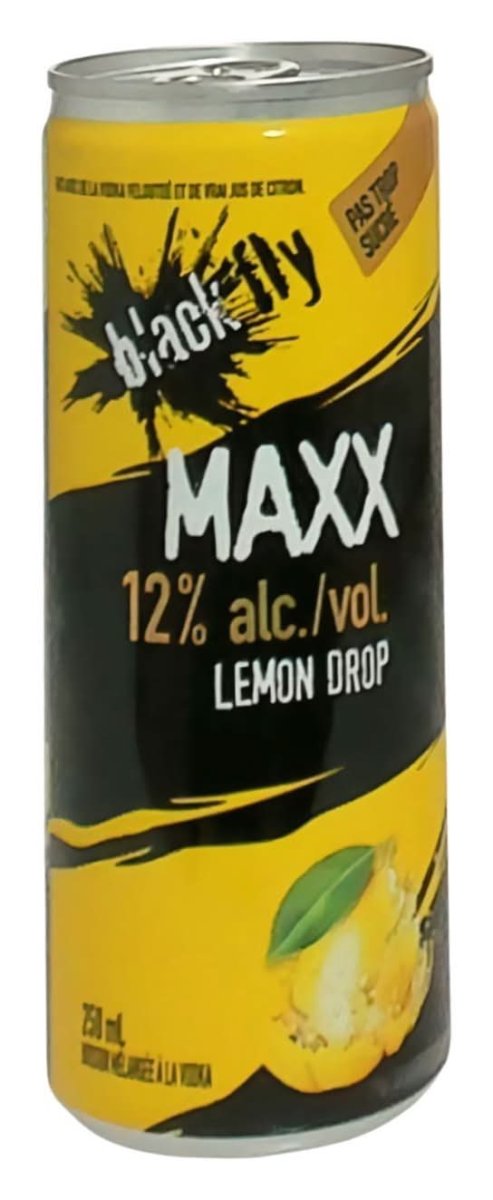 Black Fly Vodka Maxx Lemon Drop  12% 250Ml