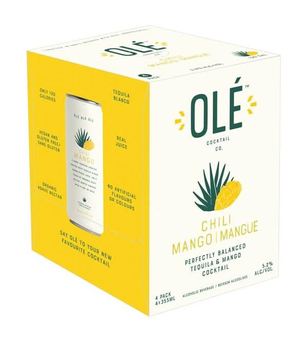 Ol Cocktails Co. Perfectly Balanced Tequila & Cocktail, Chili Mango (4 X 355 Ml)