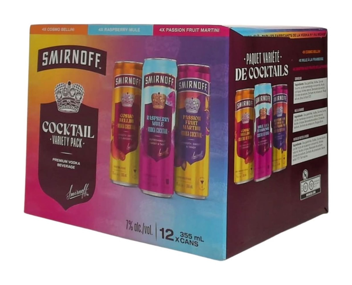 Smirnoff Cocktail Collection 12 Can