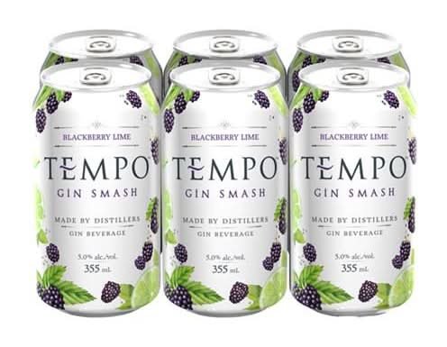 Tempo Gin Blackberry Lime 6 Pack Cans