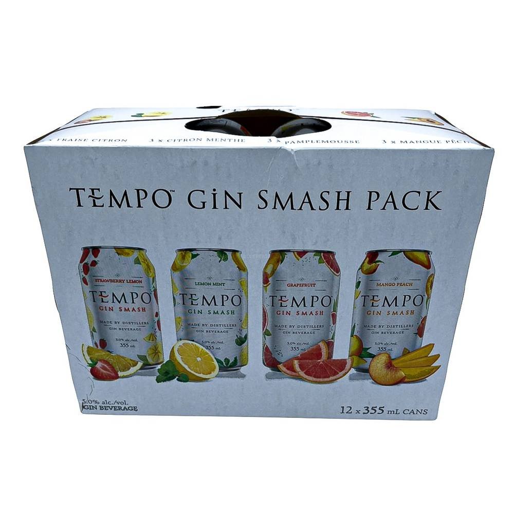 Tempo Gin Smash Mixer, Assorted (12 X 355 Ml)