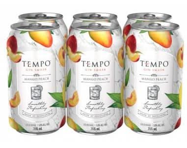 Tempo Gin Smash, Mango Peach (6 X 355 Ml)