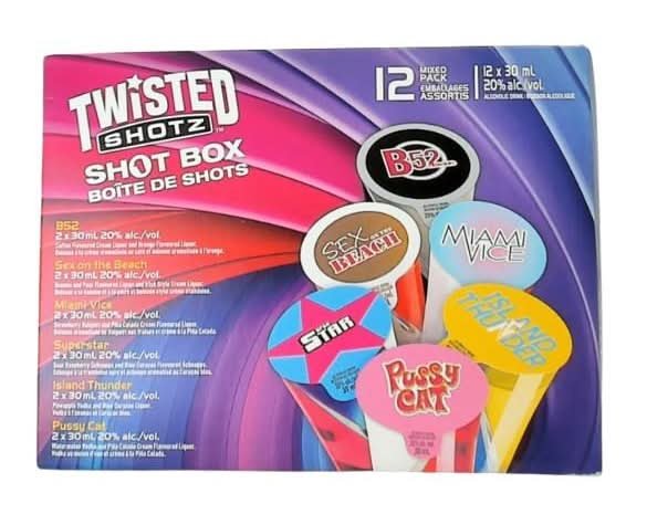 Twisted Shotz - Shotz Box Sexy 12 Pack