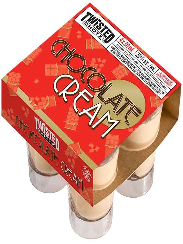 Twisted Shotz Chocolate Cream 4Pk