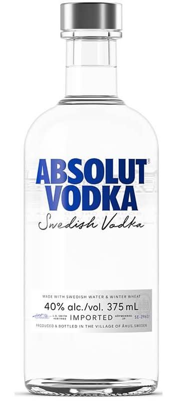 Absolut Imported Swedish Vodka (375 Ml)