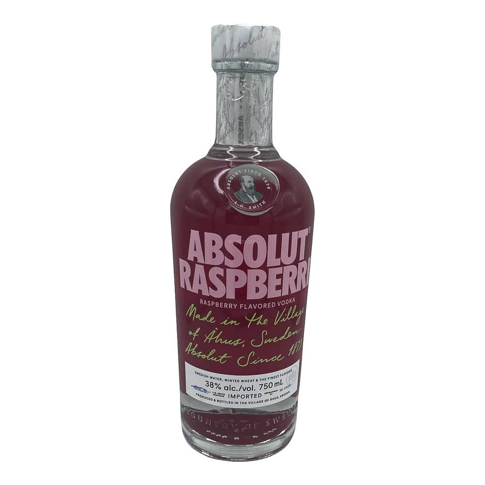 Absolut Raspberry Vodka (750 Ml)