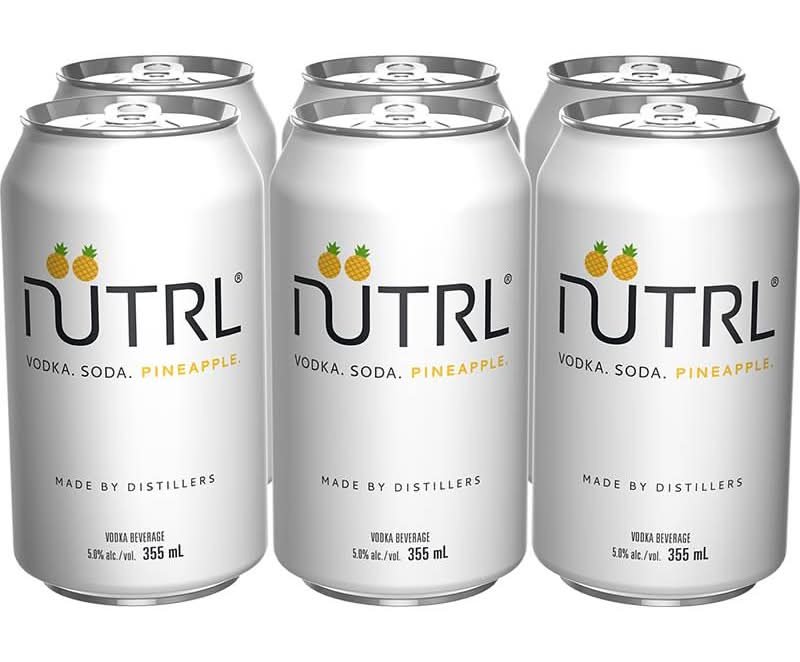 Ntrl Vodka Soda, Pineapple (6 X 355 Ml)