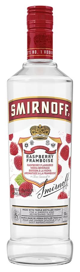 Smirnoff Triple Distilled Vodka, Raspberry (750 Ml)