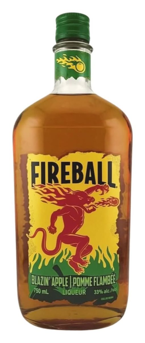 Fireball Blazin Fruit Liqueur, Apple (750 Ml)
