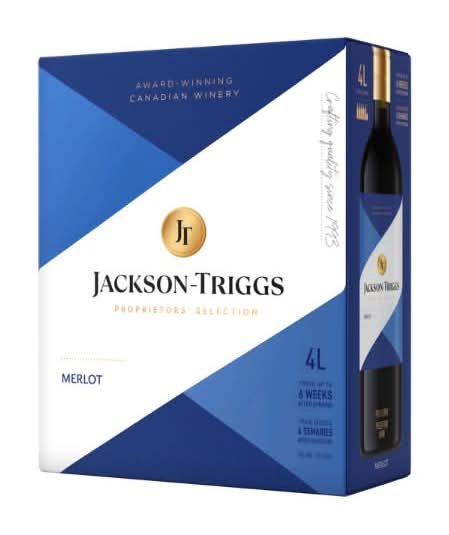 Jackson-Triggs Proprietors Selection Merlot Red Wine (4 X 1 L)