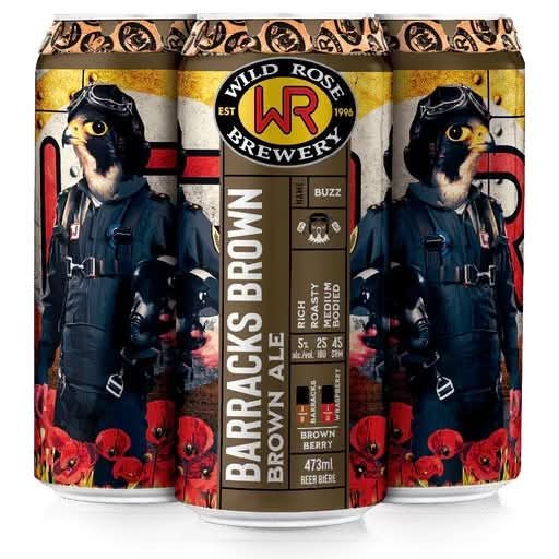 Wild Rose Barracks Brown Ale 4X473Ml Can
