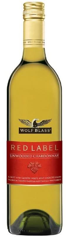 Wolf Blass Red Label Unwooded Chard 750Ml